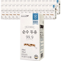 바디랩 순수 두유 99.9, 190ml, 72개