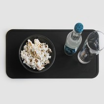 에이드엘 브런치 실리콘 테이블매트, 블랙, 385 x 198 x 3mm