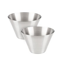 스텐팩토리 스테인레스 304 빙수볼 중, 실버, 2개