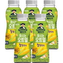 퀘이커 마시는 오트밀 찰옥수수, 50g, 5개
