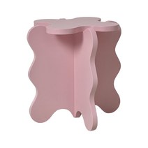 모모 인테리어 특이한 디자인 테이블, 핑크