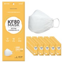맑은하늘 스마트 황사마스크 KF80 대형, 50개입, 1개