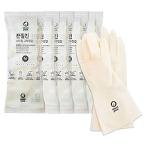 모스트픽 끈질긴 니트릴 고무장갑, 화이트, 중(M), 5개 상품 이미지