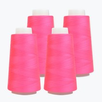 유니크 프리미엄 OWL 코아사 45수2합 4p, 45 네온핑크, 4개