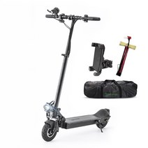 나노휠 전동킥보드 + 배터리 21Ah + 휴대폰거치대 + 펌프 + 전용가방, NQ-01 Plus+Premium, 블랙