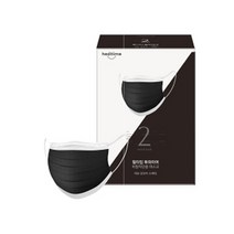 힐타임 투와이어 비말차단 마스크 블랙투톤, 1개, 50개입