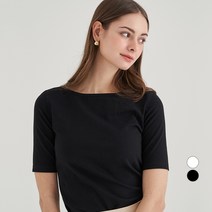 아피나르 보트넥 반팔 티셔츠