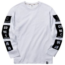 고스트리퍼블릭 플립 컬러 데일리룩 소매 포인트 프린팅 긴팔 티셔츠 GLT-915
