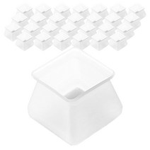 요고모지 소음방지 실리콘 의자 발커버 사각 28p, 화이트