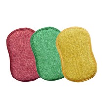 차이나다 다용도 양면 수세미 랜덤발송, 3개, 1개입