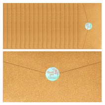 체리쉬 영아트 감사 봉투 20p + 스티커 30p, 골드(봉투), 홀로그램(스티커), 1세트