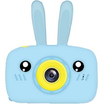 하이라라 2000만 화소 듀얼렌즈 라라토끼 어린이 카메라, 1개, LaLa002(블루)