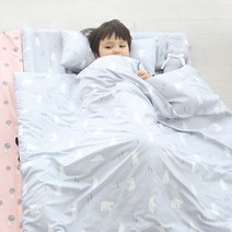 아리베베 특대형 빅사이즈 낮잠 이불 세트 분리형, 화이트베어