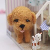 아트조이 DIY 양모펠트 세트, 골든 리트리버