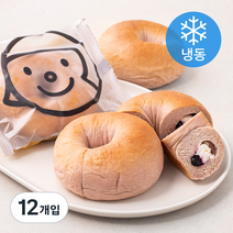 훕훕베이글 블루베리러버 베이글 (냉동), 12개입, 160g
