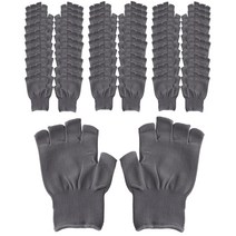 하늬통상 다용도 손가락 반장갑, 그레이, 30세트