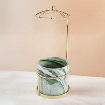 블루선 세라믹 과일 포크 티스푼 보관 꽂이, 그린, 1개