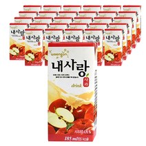 웅진 내사랑 사과 드링크팩, 185ml, 48개