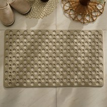 코에르 욕실 미끄럼방지 패드 발판 대형 60 x 90 cm, 베이지, 1개