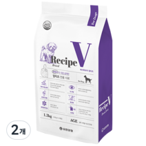 유한양행 Recipe V 강아지 견종별 맞춤식사료, 말티즈, 1.2kg, 2개