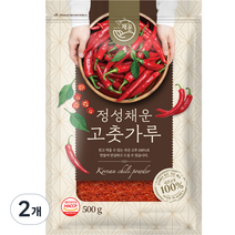 채운영농조합 국산 고춧가루 고운굵기 아주매운맛, 500g, 2개