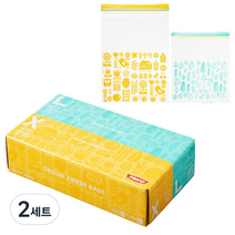 헤로 디자인 지퍼백 대형 50p + 특대형 30p 세트, 2세트, 특대(XL) 이상
