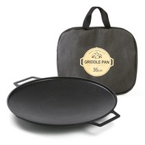 퀸센스 올비아 캠핑 인덕션 IH 그리들팬 36cm + 그리들 휴대용 가방, 1세트