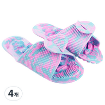 칸토스 양면 지압 슬리퍼 L, 4개, 혼합색상