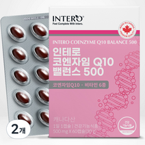 인테로 코엔자임Q10 코큐텐 30g, 60정, 2개