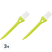 동그란주먹 면도기 틈새먼지 미니청소 브러시 그린화이트, 2개입, 3개