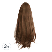 하이유니 숏 포니테일 가발 28cm, 라이트브라운, 3개