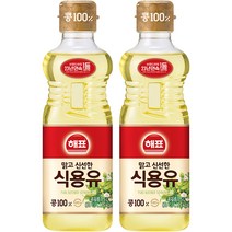 해표 식용유, 500ml, 2개