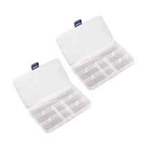 LongRing 15칸 악세사리 수납함, 투명, 2개