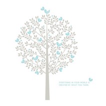 디자인엠 그래픽 스티커 블루밍트리, 라이트스카이