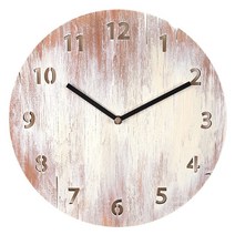 운미누또 1960s 중형 저소음 벽시계, 브라운