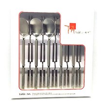 테이블아트 체크무늬 수저선물 5인세트, 10p (숟가락 5p, 젓가락 5p), 1세트