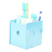 필립로지스틱 사각 DIY 뷰티박스 정리함, 블루, 1개