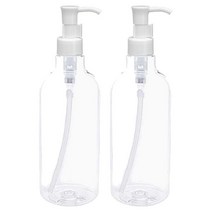 홈앤라이프 디스펜서 용기+캡 500ml, 용기(투명), 캡(오일펌프), 2개