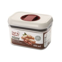 셰프웨어 스핀클리어 직사각 밀폐용기, 850ml, 1개