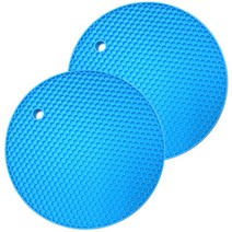 블럭마트 실리콘 냄비받침, 스카이블루, 2개, 1개