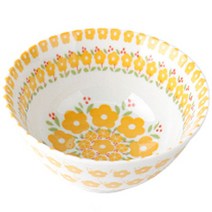 로얄스탠리 라운드플라워 대접, 옐로우, 1개