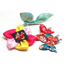 프라임리본 여아용 한복 헤어핀 4종 세트