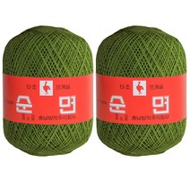구정 타조 30수 뜨개실 2p, 108 올리브