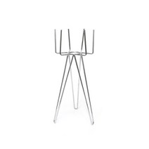 베란다레시피 플랜트 스탠드 포크형, 실버