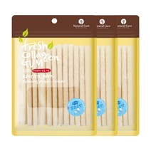 네츄럴코어 애견용 프레쉬 콜라겐 스틱 20P, 밀크 맛, 3개입