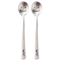 쓰임 스마일 보이 티스푼, 혼합 색상, 2개입