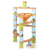 우드피아 친환경 레일 블록 우디레일 B세트, 혼합 색상