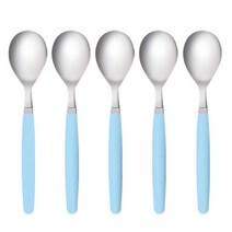 마호커트러리 성인용 양식숟가락, 스카이블루, 5개입