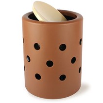선우랜드 인테리어 도트 휴지통 10L, 커피, 1개