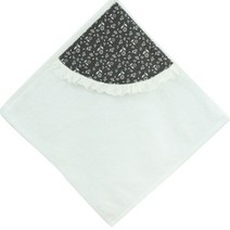 해피툴 바람꽃 고리수건 핸드타올, 그레이 레이스, 1개